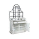 Gela Bakers Rack Base | 3 Drawers w 2 Cabinet Doors | White Wood