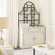 Gela Bakers Rack Base | 3 Drawers w 2 Cabinet Doors | White Wood
