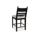 Gela Counter Height Chair Set of 2 | Beige Seat | Black Ladderback