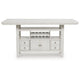 Lea Counter Height Dining Table | Wine Racks | 72" Antiqued White