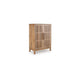 Pela Bar Cabinet | Adjustable Shelves & Wine Holders | Natural Brown