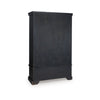 Gela Curio Cabinet w Glass Doors | Drawers | & Wine Shelves | Black