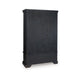 Gela Curio Cabinet w Glass Doors | Drawers | & Wine Shelves | Black