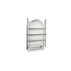 Gela Curio Display Cabinet | 2 Glass Arch Doors | Antique White Finish