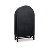 Gela Curio Display Cabinet | 2 Glass Arch Doors | 2 Tone Black & Brown