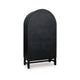 Gela Curio Display Cabinet | 2 Glass Arch Doors | 2 Tone Black & Brown