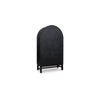 Gela Curio Display Cabinet | 2 Glass Arch Doors | 2 Tone Black & Brown