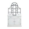 Gela Baker’s Rack w Hutch | Cabinets & Shelves | Antique White Finish