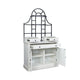 Gela Baker’s Rack w Hutch | Cabinets & Shelves | Antique White Finish