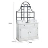 Gela Baker’s Rack w Hutch | Cabinets & Shelves | Antique White Finish