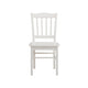 Nova Dining Side Chair Set of 2 | Shaker Style | Cream White Wood