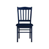 Nova Dining Side Chair Set of 2 | Shaker Style | Farmhouse Navy Blue Wood