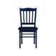 Nova Dining Side Chair Set of 2 | Shaker Style | Farmhouse Navy Blue Wood