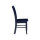 Nova Dining Side Chair Set of 2 | Shaker Style | Farmhouse Navy Blue Wood