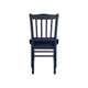 Nova Dining Side Chair Set of 2 | Shaker Style | Farmhouse Navy Blue Wood