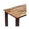 Amber Pub Table | 47" Rectangular Top | Espresso Brown Trestle Base