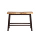 Amber Counter Height Bench | 33" Natural Brown Seat | Espresso Brown