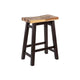 Amber Counter Height Stool | Saddle Seat | Espresso Brown Wood