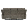 Diti Manual Reclining Sofa | 3 Seater | Soft Brown Polished Microfiber