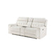 Celly Power Reclining Loveseat w Console & USB Port | Beige Microfiber