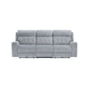 Celly Power Reclining Sofa w Cupholders & USB Port | Gray Microfiber