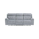 Celly Power Reclining Sofa w Cupholders & USB Port | Gray Microfiber