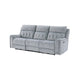 Celly Power Reclining Sofa w Cupholders & USB Port | Gray Microfiber
