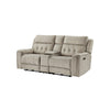Celly Power Reclining Loveseat w Cupholders | USB Port | Taupe Microfiber