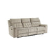 Celly Power Reclining Sofa w Cupholders & USB Port | Taupe Microfiber