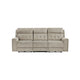 Celly Power Reclining Sofa w Cupholders & USB Port | Taupe Microfiber