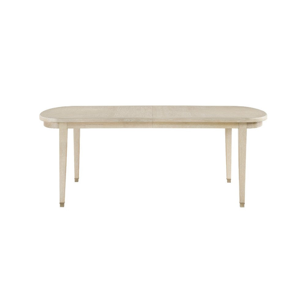 Olto Dining Table w Extension Leaf | 78-96" Top | Light Oak Brown