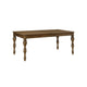 Wen Extendable Dining Table | w Center Leaf | 73-91" | Warm Brown
