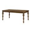 Wen Extendable Dining Table | w Center Leaf | 73-91" | Warm Brown