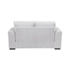 Zian Loveseat | Light Gray Microfiber & Corduroy | 2 Pillows | 66"