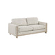 Lny Sofa | Beige Polyester | Wood Natural Brown Frame & Legs | 81"