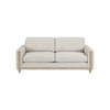 Lny Sofa | Beige Polyester | Wood Natural Brown Frame & Legs | 81"