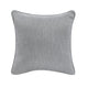 Gini Loveseat | 6 Accent Pillows | Nailhead Trim | Gray Chenille | 70"
