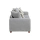 Gini Sofa | 7 Accent Pillows | Nailhead Trim | Gray Chenille | 82"