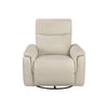 Jen Manual Swivel Glider Reclining Chair | Taupe Top Grain Leather