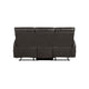 Mey Wall Hugger Manual Recliner Sofa | Dark Brown Faux Leather 71"