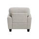 Loi Sofa Armchair with Reversible Cushion | Transitional Gray Chenille