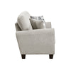 Loi Loveseat w 2 Pillows | Reversible Cushion | Gray Chenille | 63"