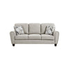 Loi Sofa w 2 Pillows | Reversible Cushion | Gray Chenille | 85"