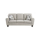 Loi Sofa w 2 Pillows | Reversible Cushion | Gray Chenille | 85"