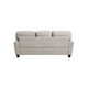 Loi Sofa w 2 Pillows | Reversible Cushion | Gray Chenille | 85"