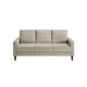 Cey Sofa | Taupe Corduroy Upholstery | Modern Style Brown Legs | 77"