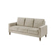Cey Sofa | Taupe Corduroy Upholstery | Modern Style Brown Legs | 77"
