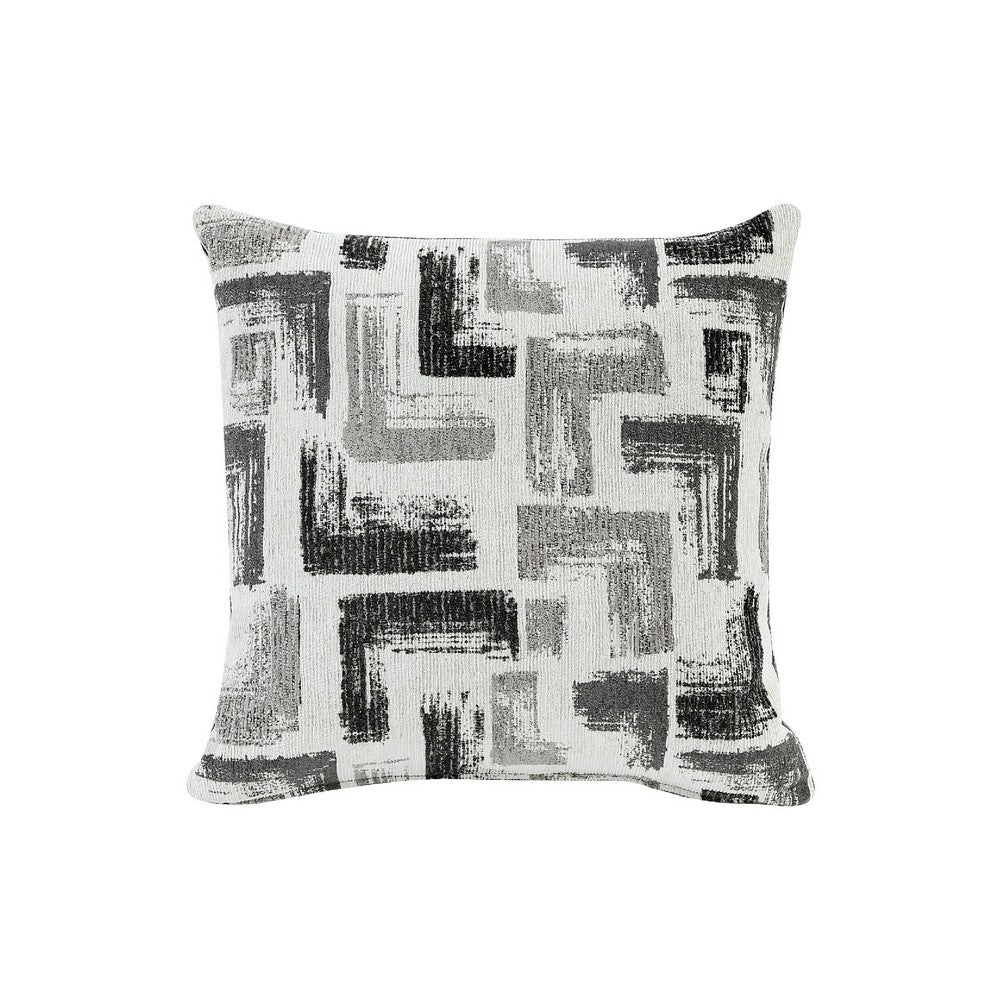 Koi Loveseat with 2 Pillows | Reversible Cushions | Gray Chenille | 65"