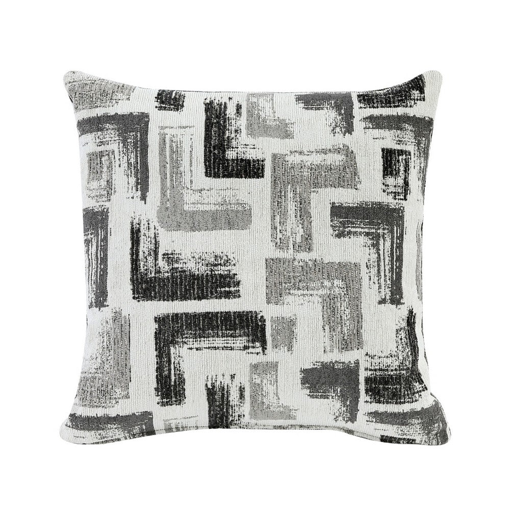 Koi Loveseat with 2 Pillows | Reversible Cushions | Gray Chenille | 65"