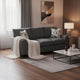 Koi Sofa with 2 Pillows | Reversible Cushions | Gray Chenille | 89"